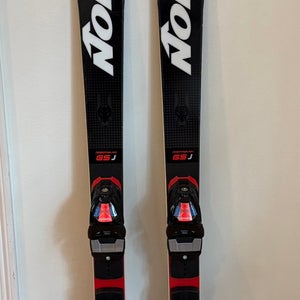 Nordica Dobermann GSJ 143 cm Racing Skis With Bindings (Used)