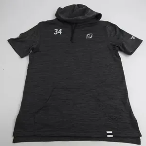 Jake Allen 34 New Jersey Devils Player Issue SS Hoodie Fanatics Authentic Pro L