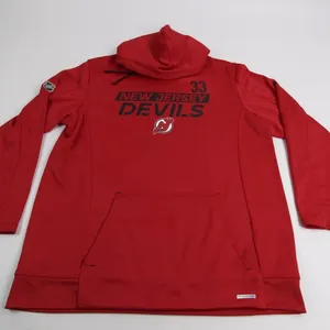 Jakub Zboril 33 New Jersey Devils Player Issue Hoodie Fanatics Authentic Pro XL