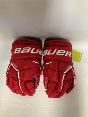 Used Bauer SUPREME 3SPRO Senior Gloves Red 15" 11823-S000035428