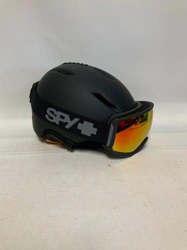 Used Spy SENDER W/GOGGLE Snowsport Helmet Youth Black MD 11823-S000035420