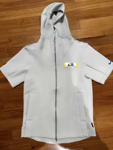 Odell Beckham Jr Team Issued Nike Dri-Fit LA Los Angeles Rams SS Hoodie Full Zip