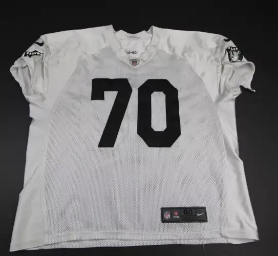 Las Vegas Raiders Nike Practice Jersey Player Issued Greg Van Roten Player Used