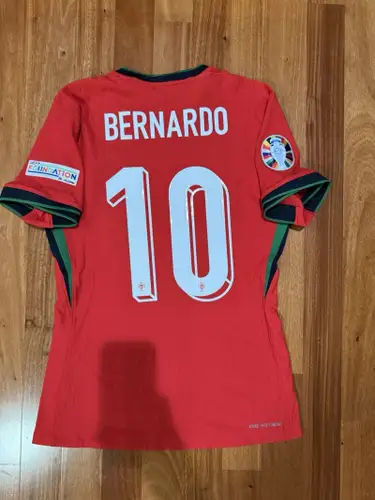 Bernardo Silva Nike Portugal Match Player Issued Jersey Euro 2024 Dri-Fit Adv