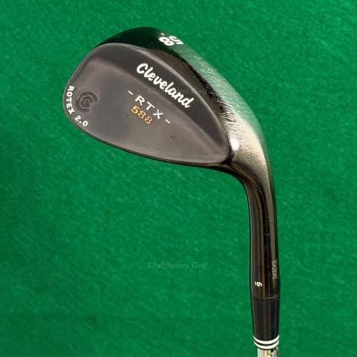 Cleveland RTX 588 Rotex 2.0 Black 58-6 58 Lob Wedge Dynamic Gold Steel Wedge