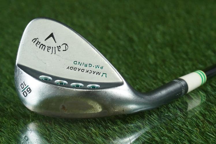 CALLAWAY MACK DADDY PM-GRIND 60 10 WEDGE LOB FST KBS TOUR-V STEEL WEDGE LH