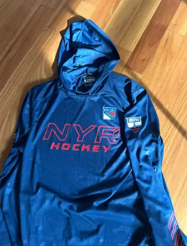 Zac Jones 6 New York Rangers Fanatics Authentic Pro Hoodie Player Used Worn M