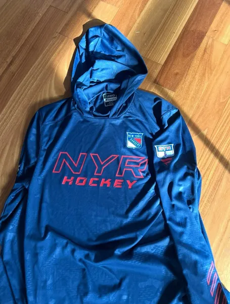 Zac Jones 6 New York Rangers Fanatics Authentic Pro Hoodie Player Used Worn M