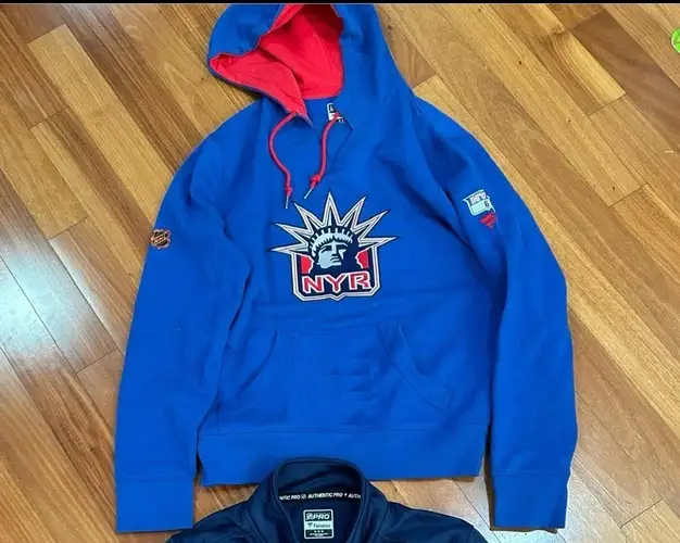 Zac Jones 6 New York Rangers Fanatics Authentic Pro Hoodie Player Used Worn M