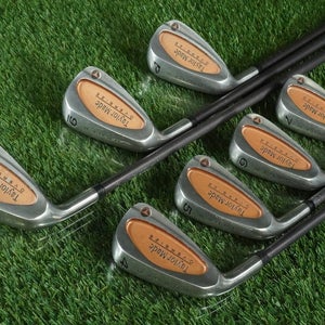 TAYLORMADE BURNER OVERSIZE IRONS SET 4-PW BUBBLE S-90 PLUS GRAPHITE STIFF LH