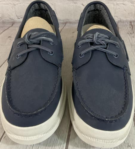 Sperry Top Sider Mens Size 10 Medium Toe Navy Blue Boat Shoes Foam Insoles