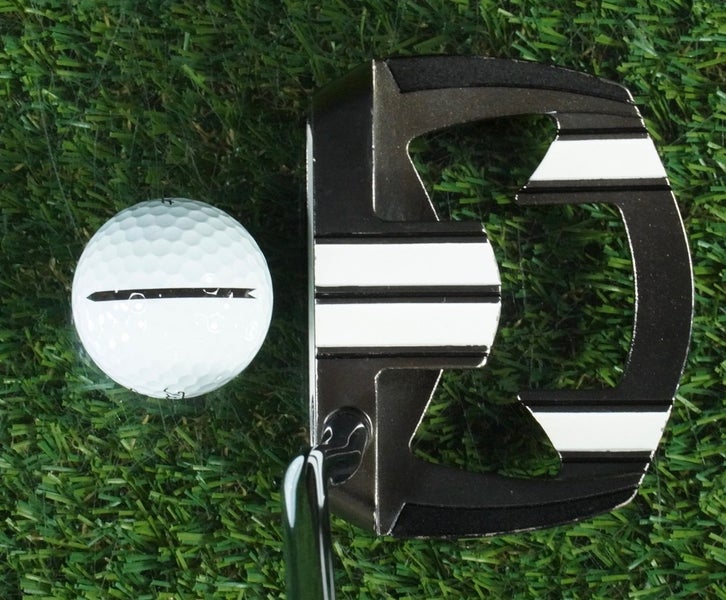 ODYSSEY WHITE ICE MINI T PUTTER MALLET 35" TRUE TEMPER STEEL RH & HEADCOVER