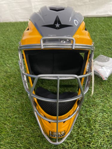 Yellow All Star MVP2510 Catcher's Mask (New)