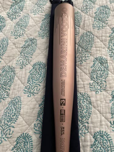 Brand new 2025 DeMarini Voodoo One. Rose Gold Edition. 33” / 30 oz.