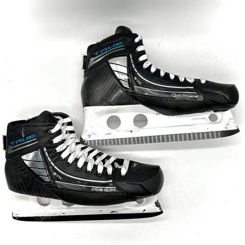 Pro Stock Custom True SVH One Piece Hockey Goalie Skates Regular Width 9.5 (Used)