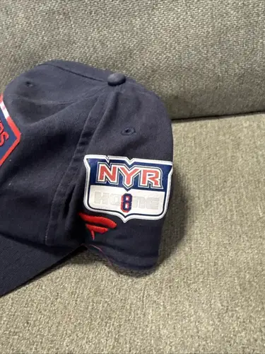 Jacob Trouba 8 New York Rangers Fanatics Authentic Pro HAT Player Used Worn
