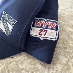Nikolas Brouillard 27 New York Rangers Fanatics Authentic Pro HAT Player Used Worn