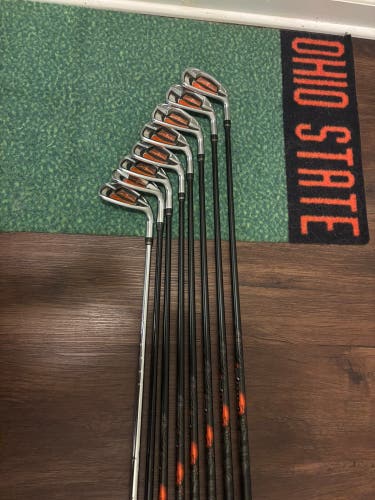 Men's Cobra AMP Right Handed Iron Set Stiff Flex Graphite Shaft (Used)