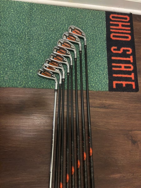 Men's Cobra AMP Right Handed Iron Set Stiff Flex Graphite Shaft (Used)