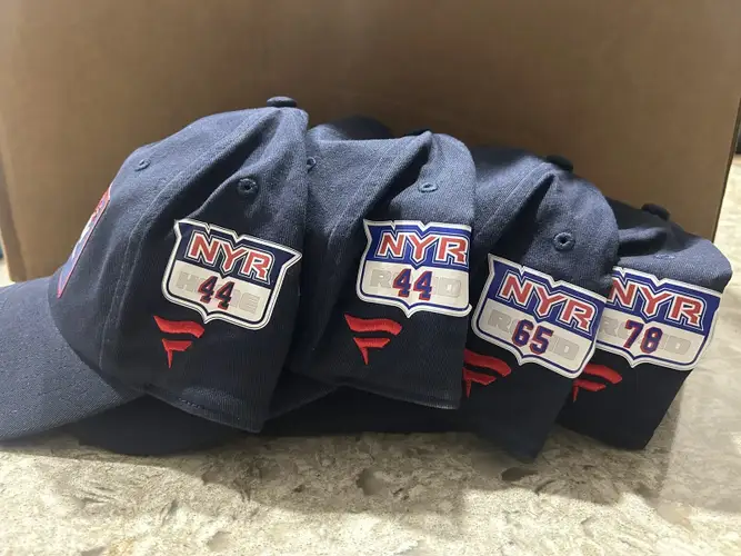 Matthew Robertson 44 HOME New York Rangers Fanatics Authentic Pro HAT Player Used Worn