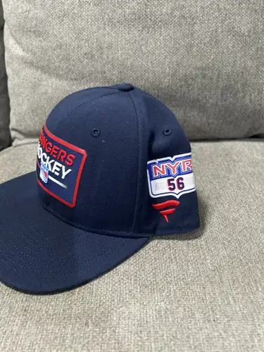 Erik Gustafsson 56 New York Rangers Fanatics Authentic Pro HAT Player Used Worn