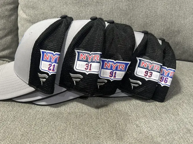 Jack Roslovic 96 ROAD New York Rangers Fanatics Authentic Pro HAT Player Used Worn