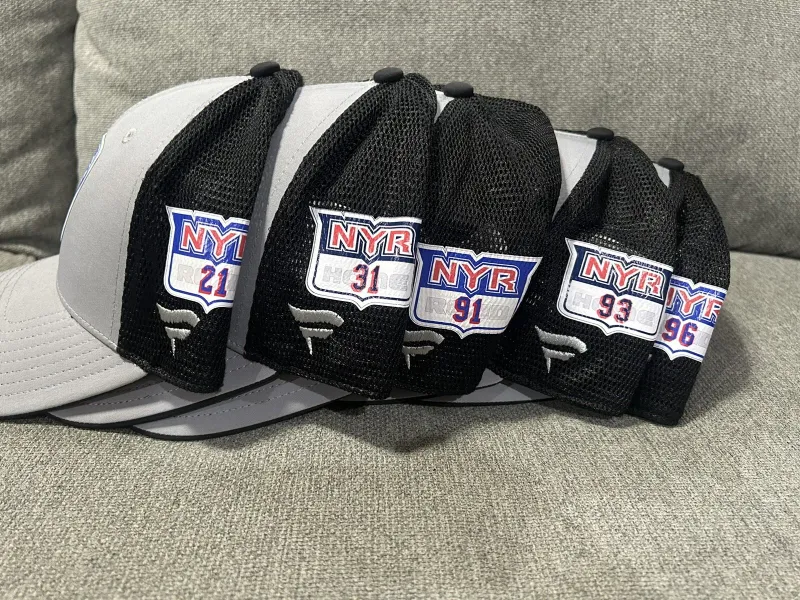 Jack Roslovic 96 ROAD New York Rangers Fanatics Authentic Pro HAT Player Used Worn