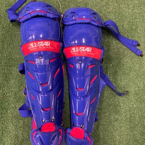 Blue All Star System 7 Axis Catcher's Leg Guard (New)