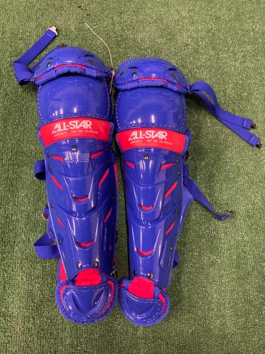 Blue All Star System 7 Axis Catcher's Leg Guard (New)