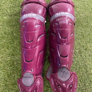 Maroon All Star System 7 Axis Catcher's Leg Guard (New)