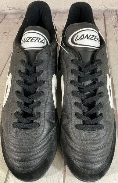 Lanzera Striker Soccer Shoes Men Size Eleven Rubber Cleats Synthetic Shell Black