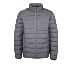 New CCM Charcoal Team Quilted Winter Jacket | Senior M | #191520014704