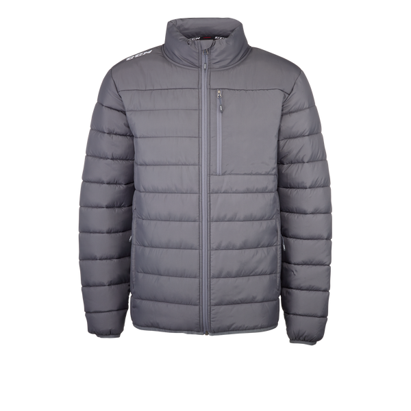 New CCM Charcoal Team Quilted Winter Jacket | Senior M | #191520014704