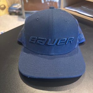 Blue Kids Unisex Small Bauer Hat (New)