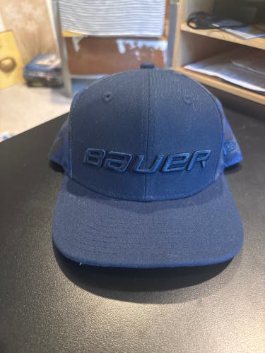 Blue Kids Unisex Small Bauer Hat (New)