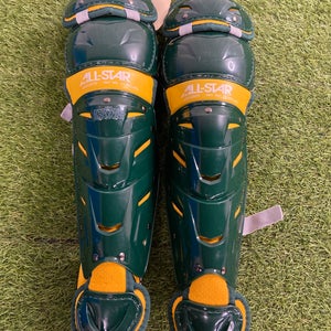 Green All Star System 7 Axis Catcher's Leg Guard (New)