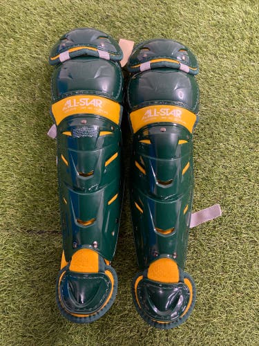 Green All Star System 7 Axis Catcher's Leg Guard (New)