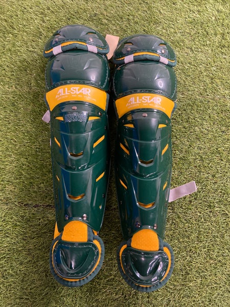 Green All Star System 7 Axis Catcher's Leg Guard (New)