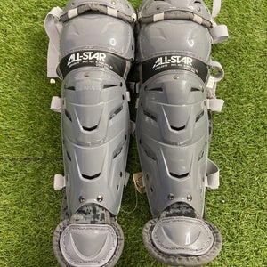 Gray All Star System 7 Axis Catcher's Leg Guard (New)