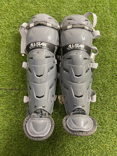 Gray All Star System 7 Axis Catcher's Leg Guard (New)