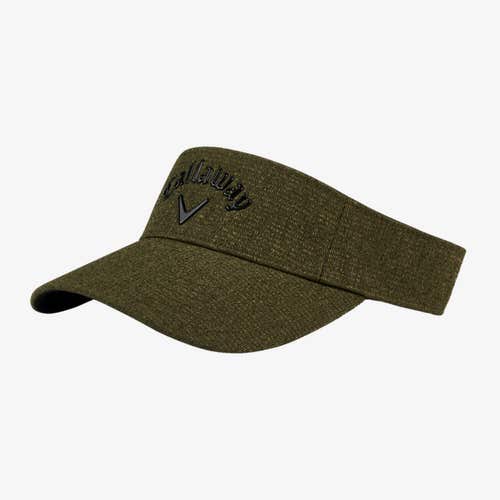NEW 2023 Callaway Golf Liquid Metal Military Green Adjustable Golf Visor/Hat/Cap
