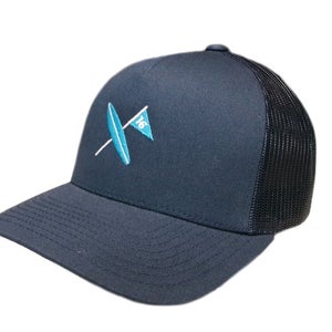 NEW Surf & Turf Golf Del Mar Ocean Navy Adjustable Snapback Golf Hat/Cap