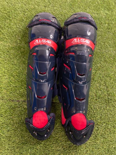 Navy All Star System 7 Axis Catcher's Leg Guard (New)
