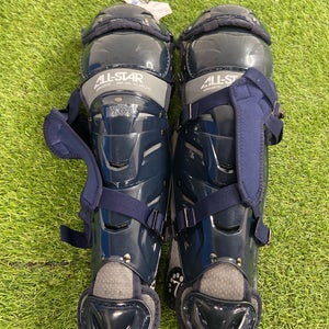 Navy All Star System 7 Axis Catcher's Leg Guard (New)