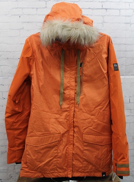 Ride Marion Insulated Snowboard Jacket Women's Medium Amber Melange Orange New