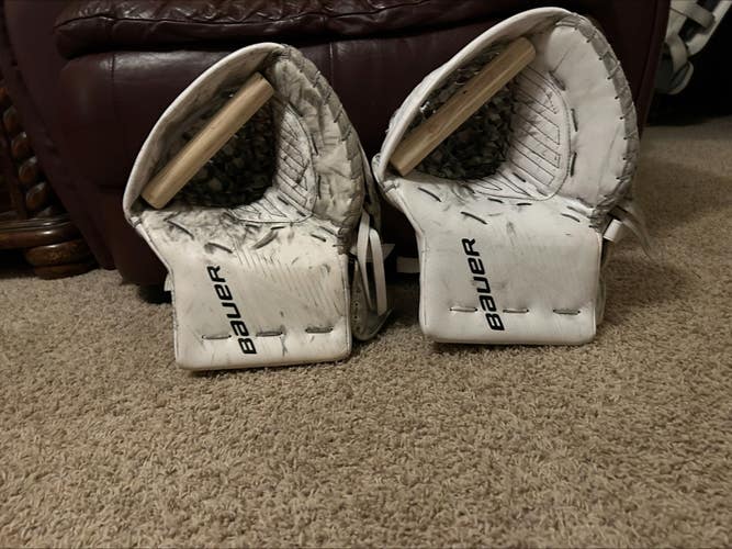 Bauer Ultrasonic Game-Ready & Practice Palm Glove Set