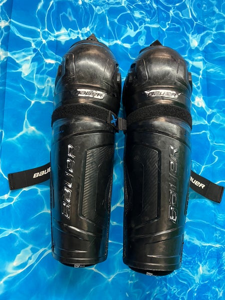 Intermediate Bauer X Shin Pads 14" (Used)