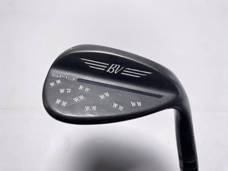 Titleist Vokey SM9 Jet Black Sand Wedge SW 54* 12 Bounce D-Grind Wedge Mens RH