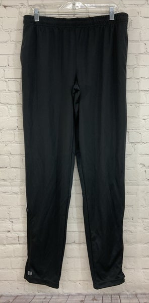 Holloway 11783 Ladies 100% Polyester Athletic Track Pants Black White Large