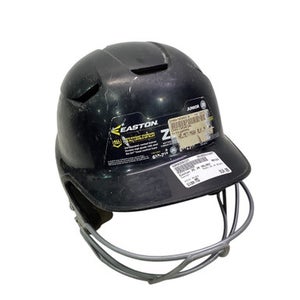 Used Easton Z5 JR HELMET Batting Helmet w/Mask Black MD 11347-S000258137